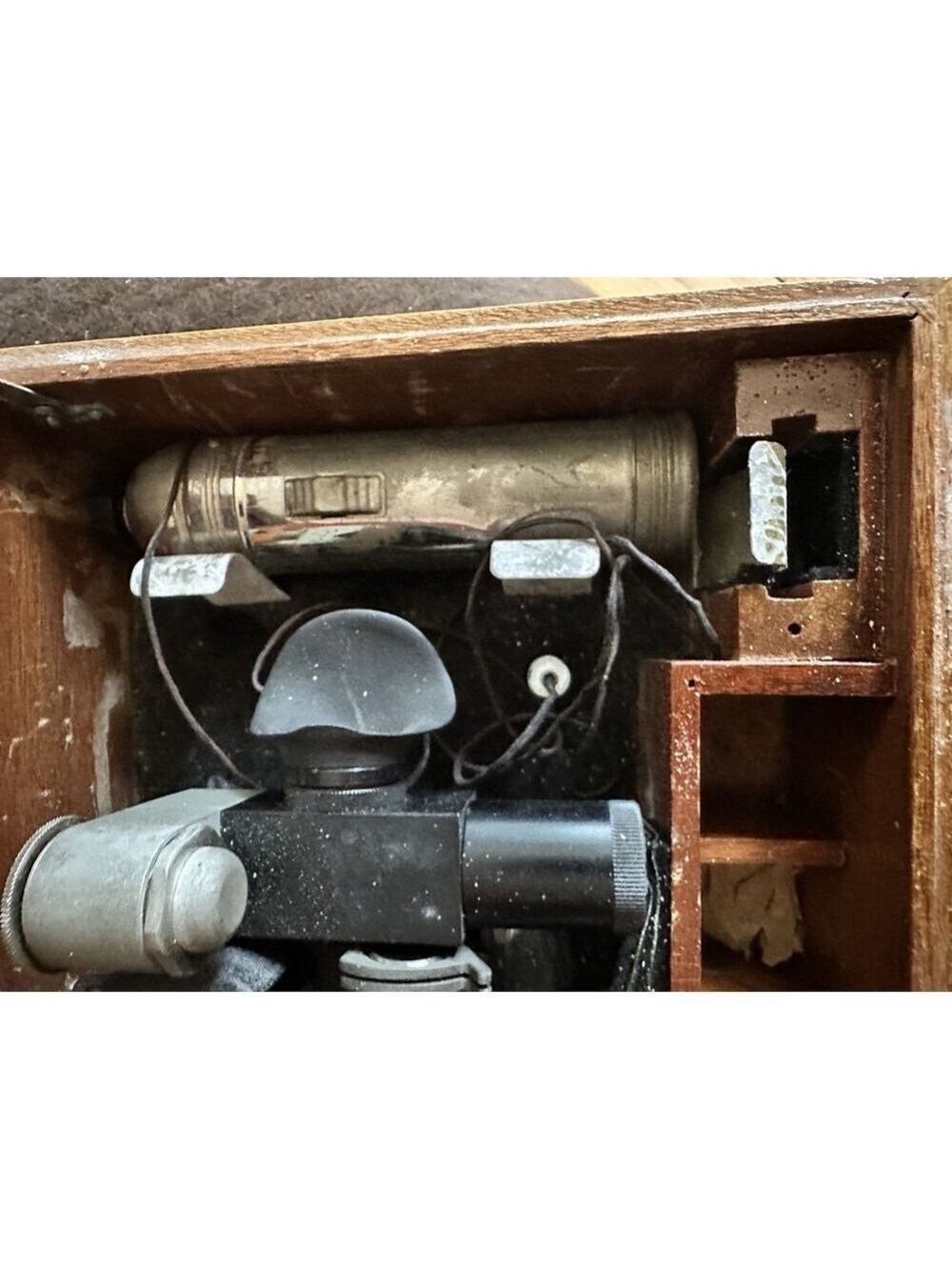 WWII U.S. Army Air Forces Aircraft British RAF Sextant AN-C-99 W/Box - Picture 4 of 15